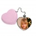Heart Hand Mirror with Leader Case